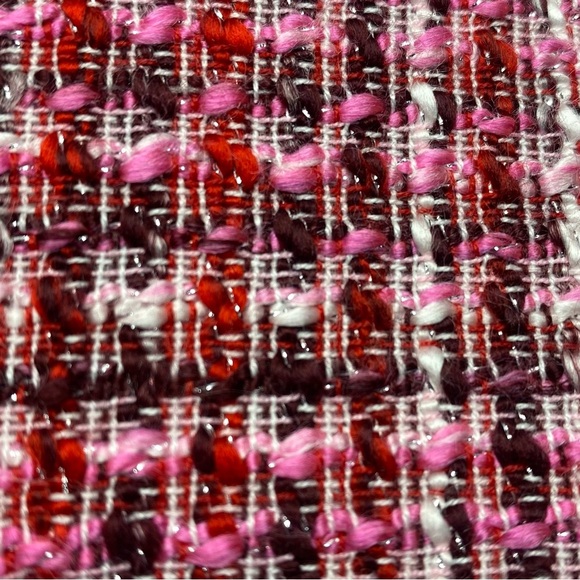 Y2K PINK TWEED SKIRK WHITE HOUSE BLACK MARKET SZ 6 CLUELESS COLLEGE PREP - Picture 12 of 12